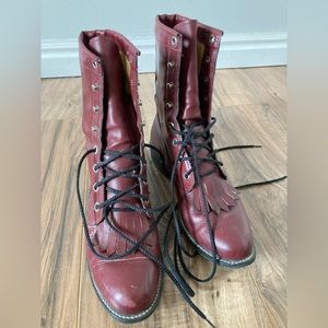 Vintage lace up boots